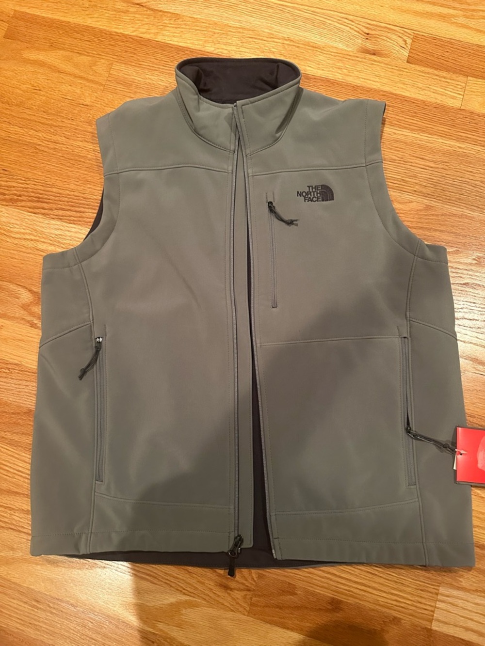 The North Face Light Gray Logo Softshell Pullover